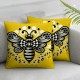 Ulloord Bee Kind Throw Pillow Covers, and Bee Summer Cushion Case Decoration for Sofa Couch