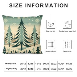 Ulloord Christmas Trees Throw Pillow Covers,Winter Holiday Cushion Case Decoration for Sofa Couch