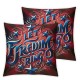 Ulloord  Saying Throw Pillow Covers , Independence Memorial Day Home of The Free Cushion Case for Sofa Couch