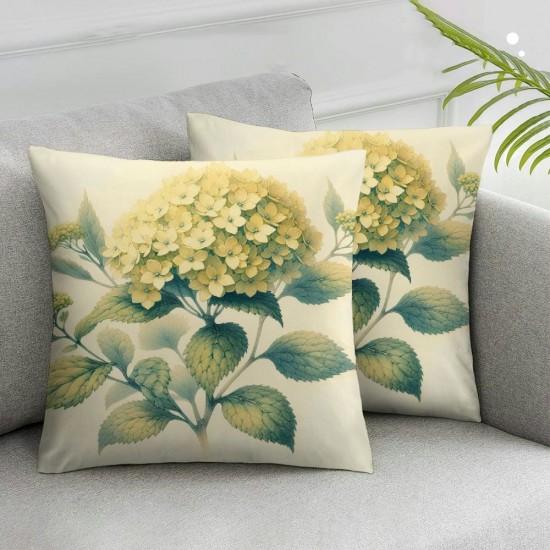 Ulloord Yellow Summer Throw Pillow Covers, Dark Yellow Cushion Case Decoration for Sofa Couch