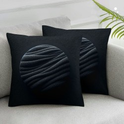 Ulloord  Throw Pillow Covers , Gray Velvet Decorative Couch Pillow Cover Soft Square Cushion Cases for Sofa Bed Car