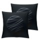 Ulloord  Throw Pillow Covers , Gray Velvet Decorative Couch Pillow Cover Soft Square Cushion Cases for Sofa Bed Car