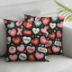 Ulloord Red Throw Pillow Covers, Valentine Stripes Wedding Cushion Case Decoration for Sofa Couch