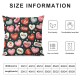 Ulloord Red Throw Pillow Covers, Valentine Stripes Wedding Cushion Case Decoration for Sofa Couch