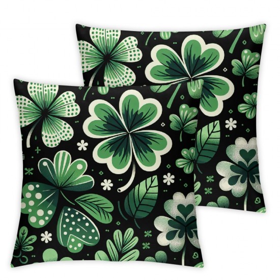 Ulloord ST Patricks Day Blessed Throw Pillow Covers, Stripes Decoration for Sofa Couch