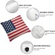 Ulloord Throw Pillow Covers, USA Flag Decorations for Sofa Couch