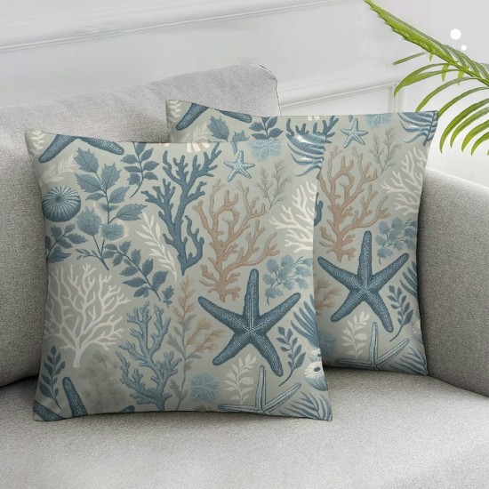 Ulloord  Throw Pillow Cover, Summer Sea Cushion Case Decoration for Sofa Couch