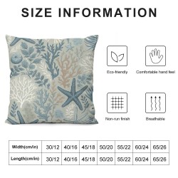 Ulloord  Throw Pillow Cover, Summer Sea Cushion Case Decoration for Sofa Couch