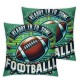 Ulloord  Ready for Some Football Throw Pillow Cover,  American Football Game Cushion Case Decoration for Sofa Couch