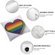 Ulloord Progress Pride Rainbow Stripes Throw Pillow Covers, p.s. LGBTQ Community Transgender Bisexual Cushion Case for Sofa Couch