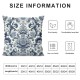 Ulloord  Throw Pillow Covers,Sateen Breathable Cushion Case on Sofa Couch Soft for Quality Sleep