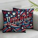 Ulloord Pillow Covers Throw Pillowcase Stars Cushion Case Farmhouse Decorations for Sofa Couch