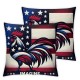 Ulloord Pillow Covers American Flag Throw Pillowcase Cushion Case Decorations for Sofa Couch