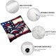 Ulloord Pillow Covers American Flag Throw Pillowcase Cushion Case Decorations for Sofa Couch