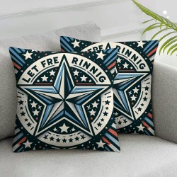 Ulloord Pillow Covers Throw Pillowcase Stars Cushion Case Farmhouse Decorations for Sofa Couch