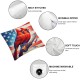 Ulloord Pillow Covers American Flag Throw Pillowcase Cushion Case Farmhouse Decorations for Sofa Couch