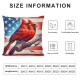 Ulloord Pillow Covers American Flag Throw Pillowcase Cushion Case Farmhouse Decorations for Sofa Couch