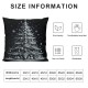 Ulloord Christmas Pillow Covers Bow Throw Pillow Covers Black and White Pillowcase Home Decor Living Room House Decorative Cushion Case for Sofa Couch