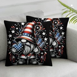 Ulloord Pillow Covers American Gnomes Throw Pillowcase Cushion Case Pillowcase Decorations for Sofa Couch