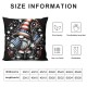 Ulloord Pillow Covers American Gnomes Throw Pillowcase Cushion Case Pillowcase Decorations for Sofa Couch