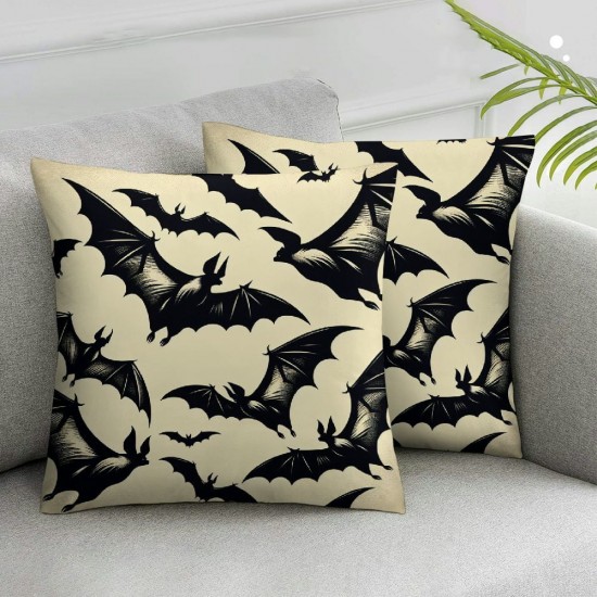 Ulloord Halloween Pillow Covers Pillowcase Halloween Holiday Throw Pillows Indoor Outdoor Couch Cushion Case for Home Sofa Decor