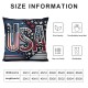 Ulloord Pillow Covers American Flag Leopoard Throw Pillow Covers Cushion Case Pillowcase Decorations for Sofa Couch