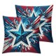 Ulloord Pillow Covers Stars American Flag Throw Pillow Covers Cushion Case Pillowcase Decorations for Sofa Couch