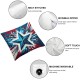 Ulloord Pillow Covers Stars American Flag Throw Pillow Covers Cushion Case Pillowcase Decorations for Sofa Couch