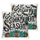 Ulloord Halloween Pillow Covers It's Season Pumpkin Throw Pillows Holiday Pillowcase Linen Cushion Case for Sofa Home Decor