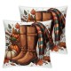 Ulloord Fall Pillow Covers Cat Pumpkins Throw Pillowcase Thanksgiving Autumn Holiday Home Decor Sofa Bedroom Cushion Case Outdoor Indoor Decorations