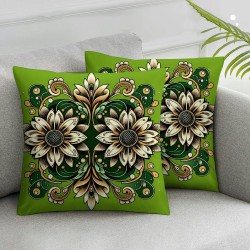 Ulloord Fall Pillow Covers Green Pumpkin Throw Pillowcase Thanksgiving Holiday Home Decor Sofa Bedroom Cushion Case Outdoor Indoor Decorations