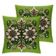 Ulloord Fall Pillow Covers Green Pumpkin Throw Pillowcase Thanksgiving Holiday Home Decor Sofa Bedroom Cushion Case Outdoor Indoor Decorations