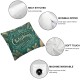 Ulloord Christmas Pillow Covers Throw Pillow Covers Teal Winter Pillowcase Home Decor Living Room House Decorative Cushion Case for Sofa Couch