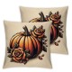 Ulloord Fall Pillow Covers Fall Pumpkin Floral Throw Pillowcase Thanksginving Holiday Home Decor Sofa Bedroom Cushion Case Outdoor Indoor Decorations