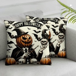 Ulloord Halloween Pillow Covers  Pillowcase Halloween Holiday Throw Pillows Indoor Outdoor Couch Cushion Case for Home Sofa Decor