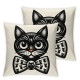 Ulloord Halloween Pillow Covers Pillowcase Dancing Decorative Holiday Farmhouse Throw Pillows Indoor Outdoor Couch Cushion Case for Home Sofa Decor