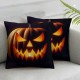 Ulloord Halloween Pillow Covers  Face Pillowcase Holiday Farmhouse Throw Pillows Indoor Outdoor Couch Cushion Case for Home Sofa Decor