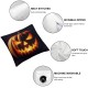 Ulloord Halloween Pillow Covers  Face Pillowcase Holiday Farmhouse Throw Pillows Indoor Outdoor Couch Cushion Case for Home Sofa Decor