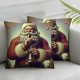 Ulloord Christmas Throw Pillows Cover Sleigh Rides Winter Pillowcase Home Decor Living Room Cushion Case