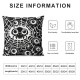 Ulloord Halloween Pillow Covers Skeleton Hands Pillowcase Pumpkins Holiday Throw Pillows Indoor Outdoor Couch Cushion Case for Sofa Decor