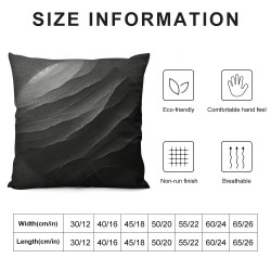 Ulloord  Throw Pillow Covers , Gray Velvet Decorative Couch Pillow Cover Soft Square Cushion Cases for Sofa Bed Car