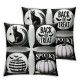 Ulloord Happy Halloween Throw Pillow Covers, Pumpkin Cushion Case for Sofa Couch