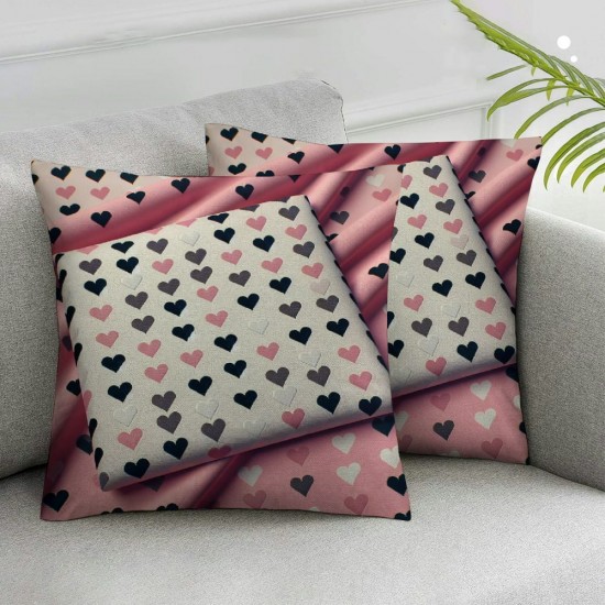 Ulloord I Love U Valentine Pink Throw Pillow Covers, Love Wedding Cushion Case Decoration for Sofa Couch