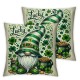 Ulloord St Patricks Day Hat Clover Gnome Throw Pillow Cover,  Cushion Case Decoration for Sofa Couch