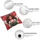 Ulloord Merry Christmas Girl Throw Pillow Cover, Winter Holiday It's The Most Wonderful Time of The Year Cushion Case Decoration for Sofa Couch