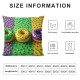 Ulloord Happy Mardi Gras and Throw Pillow Covers, Checked Bow Stripes Holiday Cushion Case Decoration for Sofa Couch