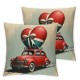 Ulloord Valentine's Day Red Throw Pillow Covers, Wedding Cushion Case Decoration for Sofa Couch