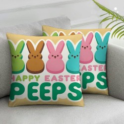 Ulloord Pillow Covers Happy Decor Hello My Peeps Pillow Covers Decorative Outdoor Throw Pillow Covers Cushion Case