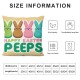 Ulloord Pillow Covers Happy Decor Hello My Peeps Pillow Covers Decorative Outdoor Throw Pillow Covers Cushion Case