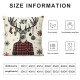 Ulloord Christmas Throw Pillow Covers, Red Christmas Holiday Cushion Case Decoration for Sofa Couch